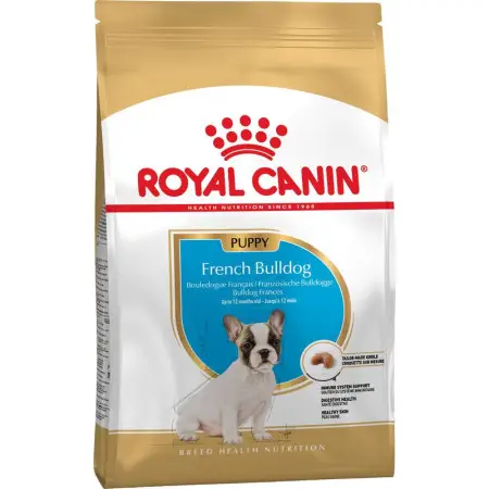 Сухий корм Royal Canin French Bulldog Puppy для цуценят, з м'ясом птиці і рисом, 1 кг
