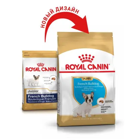 Сухий корм Royal Canin French Bulldog Puppy для цуценят, з м'ясом птиці і рисом, 1 кг