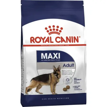 Сухий корм Royal Canin Maxi Adult для дорослих собак великих порід, з м'ясом птиці і кукурудзою, 15 кг