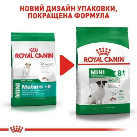 Сухий корм Royal Canin Mini Adult 8+ для собак віком від 8 до 12 років, 800 г