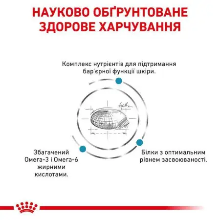 Сухой лечебный корм Royal Canin Skin Care Dog для собак при дерматозах и выпадении шерсти, 2 кг