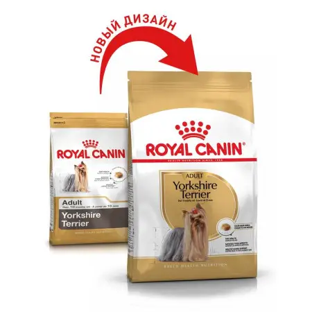 Сухий корм Royal Canin Yorkshire Terrier Adult для дорослих собак, з м'ясом птиці і рисом, 0,5 кг