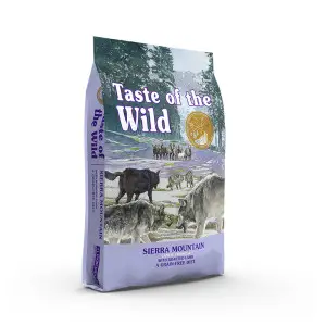 Сухой корм Taste of the Wild Sierra Mountain Canine для собак всех пород и всех стадий жизни с запеченным мясом ягненка 12,2 кг