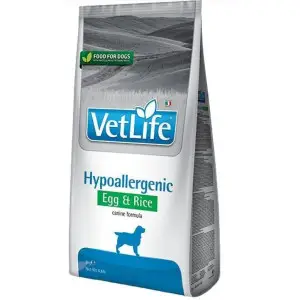 Сухий лікувальний корм для собак Farmina Vet Life Hypoallergenic Egg & Rice дієтичне харчування при харчовій алергії 2 кг