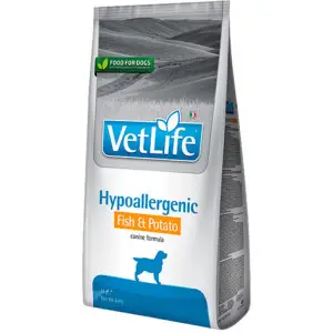 Сухий лікувальний корм для собак Farmina Vet Life Hypoallergenic Fish & Potato дієтичне харчування, при харчовій алергії, 12 кг