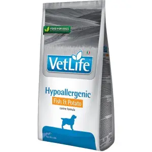 Сухий лікувальний корм для собак Farmina Vet Life Hypoallergenic Fish & Potato при харчовій алергії 2 кг