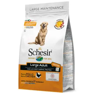 Сухий монопротеїновий корм Schesir Dog Large Adult Chicken для дорослих собак великих порід з куркою 12 кг