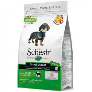 Сухий монопротеїновий корм Schesir Dog Small Adult Lamb для дорослих собак малих порід з ягнятком 800 г