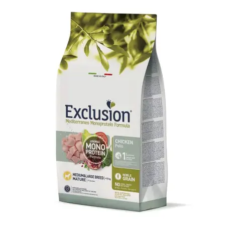 Сухий монопроїновий корм Exclusion Mature Chicken Medium & Large Breed для літніх собак середніх та великих порід з куркою 3 кг