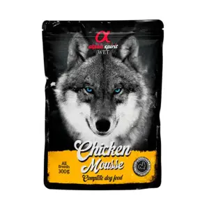 Вологий корм Alpha Spirit Chicken Mousse для собак, мусс з куркою 300 г