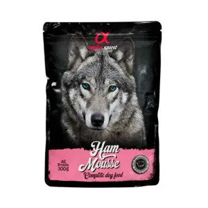 Вологий корм Alpha Spirit Ham Mousse для собак, мусс з шинкою 300 г