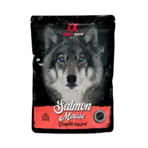 Вологий корм Alpha Spirit Salmon Mousse для собак, мусс з лососем 300 г