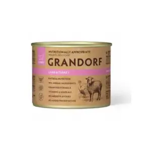 Вологий корм для цуценят Grandorf LAMB & TURKEY WET ягня з індичкою, 200 г