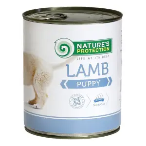 Вологий корм для цуценят всіх порід з ягнятиною Nature's Protection Puppy Lamb 400г