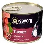 Вологий корм Savory для дорослих собак усіх порід, з індичкою, 200 г