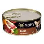 Вологий корм Savory для дорослих собак усіх порід, з качкою, 100 г