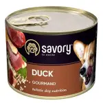 Вологий корм Savory для дорослих собак усіх порід, з качкою, 200 г