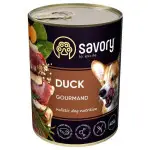 Вологий корм Savory для дорослих собак усіх порід, з качкою, 400 г