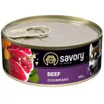 Вологий корм Savory для дорослих собак усіх порід, з яловичиною, 100 г