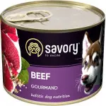 Вологий корм Savory для дорослих собак усіх порід, з яловичиною, 200 г