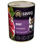 Вологий корм Savory для дорослих собак усіх порід, з яловичиною, 400 г