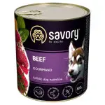 Вологий корм Savory для дорослих собак усіх порід, з яловичиною, 800 г