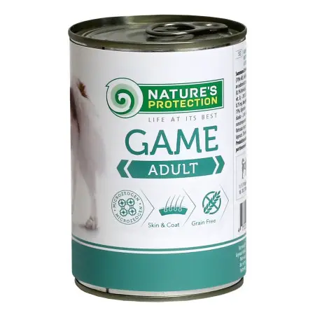 Вологий корм для дорослих собак всіх порід з дичиною Nature's Protection Adult Game 800г