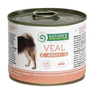Вологий корм для дорослих собак всіх порід з телятиною Nature's Protection Adult Veal 200г