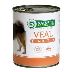 Вологий корм для дорослих собак всіх порід з телятиною Nature's Protection Adult Veal 400г
