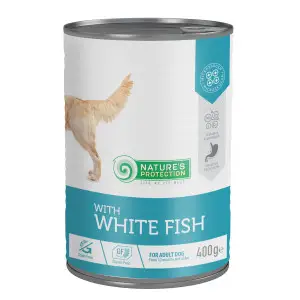 Вологий корм для дорослих собак з білою рибою Nature's Protection with White Fish 400 г
