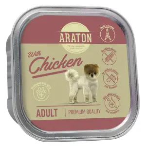 Вологий корм для дорослих собак з куркою Araton Adult with chicken, 150 г