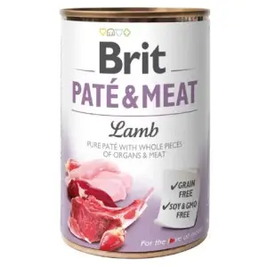 Вологий корм Brit Care Pate & Meat для собак, з ягням, 400 г