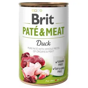 Вологий корм Brit Care Pate & Meat для собак, з качкою, 400 г