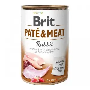 Вологий корм Brit Care Pate & Meat для собак, з кроликом, 400 г