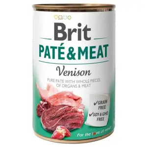Вологий корм Brit Care Pate & Meat для собак, з олениною, 400 г