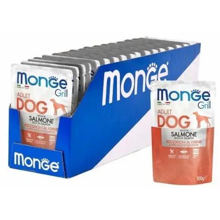 Вологий корм для собак Monge Dog Grill із лососем, 100 г