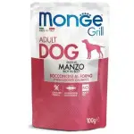 Вологий корм для собак Monge Dog Grill із яловичиною, 100 г