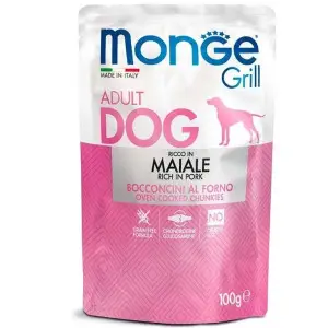 Вологий корм для собак Monge Dog Grill зі свининою, 100 г