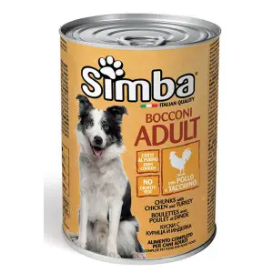 Вологий корм для собак Monge Simba Dog Wet курка з індичкою 415 г