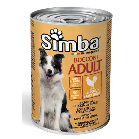 Вологий корм для собак Monge Simba Dog Wet курка з індичкою 415 г