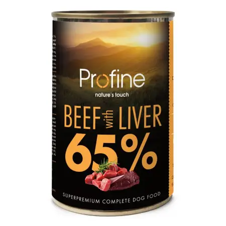 Вологий корм для собак Profine Beef and Liver, з яловичиною і яловичою печінкою, 400 г