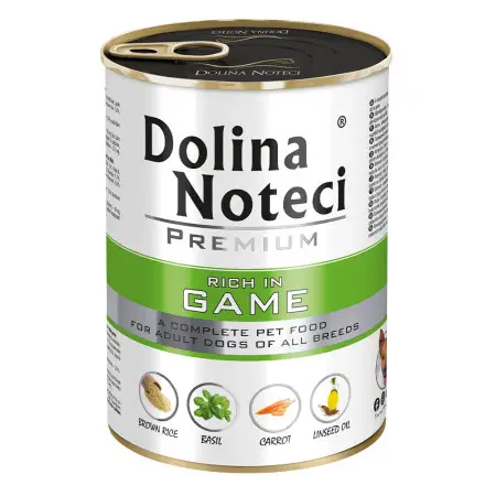 Влажный корм Dolina Noteci Premium для собак с дичью, 400 гр