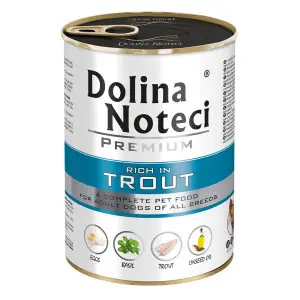 Вологий корм Dolina Noteci Premium для собак з фореллю, 400 гр