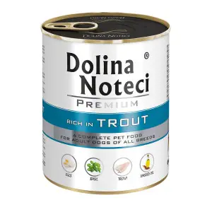 Вологий корм Dolina Noteci Premium для собак з фореллю, 800 гр