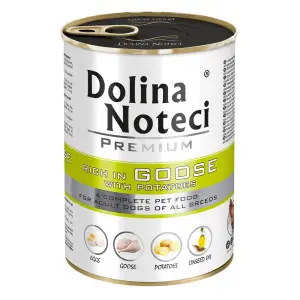 Вологий корм Dolina Noteci Premium для собак з гускою та картоплею, 400 гр