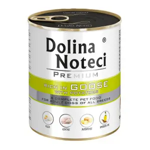 Вологий корм Dolina Noteci Premium для собак з гускою та картоплею, 800 гр