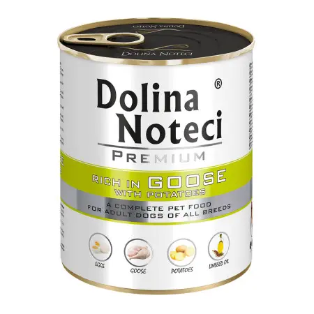 Вологий корм Dolina Noteci Premium для собак з гускою та картоплею, 800 гр