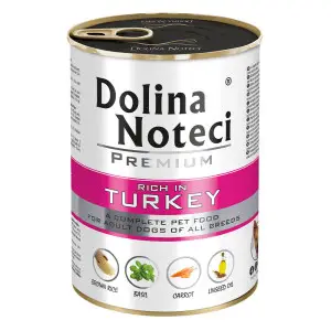 Влажный корм Dolina Noteci Premium для собак с индейкой, 400 гр