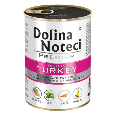 Вологий корм Dolina Noteci Premium для собак з індичкою, 400 гр