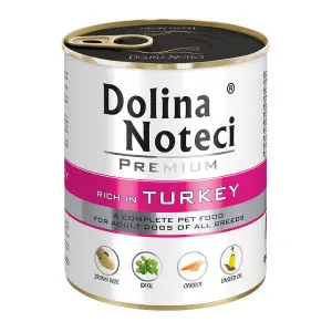 Вологий корм Dolina Noteci Premium для собак з індичкою, 800 гр